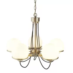 csillár bronz színű vázzal és fém testtel beltéri használatra searchlight-7095-5ab - moretti.hu
