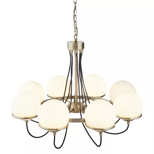 csillár bronz színű vázzal és fém testtel beltéri használatra searchlight-7098-8ab - moretti.hu