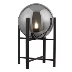 éjjeli lámpa fekete színű vázzal és üveg testtel beltéri használatra searchlight-eu1029-1sm - moretti.hu