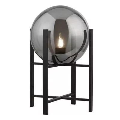 éjjeli lámpa fekete színű vázzal és üveg testtel beltéri használatra searchlight-eu1029-1sm - moretti.hu