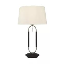 éjjeli lámpa fekete színű vázzal és fém testtel beltéri használatra searchlight-eu41431ss - moretti.hu