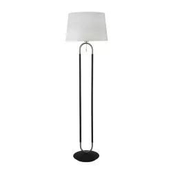 állólámpa fekete színű vázzal és fém testtel beltéri használatra searchlight-eu41432ss - moretti.hu