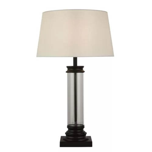 éjjeli lámpa fekete színű vázzal és üveg testtel beltéri használatra searchlight-eu5141bk - moretti.hu