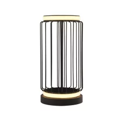 éjjeli lámpa fekete színű vázzal és fém testtel beltéri használatra searchlight-eu54210-1bk - moretti.hu