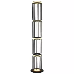 állólámpa fekete színű vázzal és fém testtel beltéri használatra searchlight-eu54211-1bk - moretti.hu