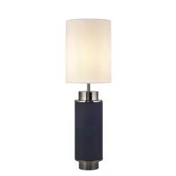 éjjeli lámpa kék színű vázzal és fém testtel beltéri használatra searchlight-eu59041bk - moretti.hu