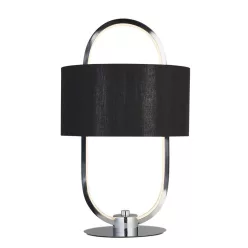 éjjeli lámpa fekete színű vázzal és fém testtel beltéri használatra searchlight-eu62801cc - moretti.hu