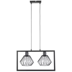   SIGMA LIGHTING 31616 SAGA Többágú Függesztett Lámpa Fekete E27 IP20