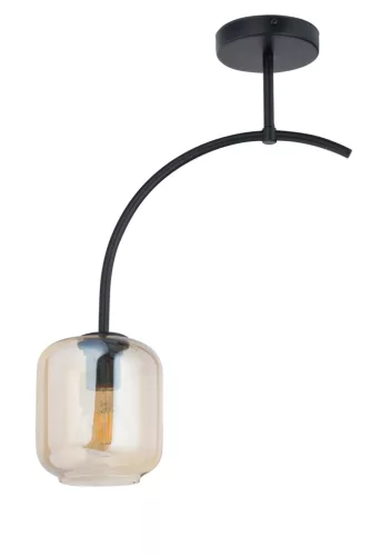 SIGMA LIGHTING 32240 SHINE Modern Mennyezeti Lámpa Borostyán, Fekete E27 IP20