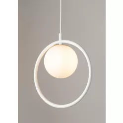   SIGMA LIGHTING 33408 AQUA Modern Függesztett Lámpa Fehér G9 IP20