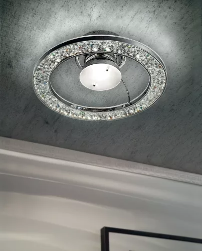 mennyezeti lámpa króm színű vázzal és fém testtel beltéri használatra sillux-ls-4-267 - moretti.hu
