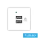ELDLUX ELDTREND 2×USB töltő aljzat type A fehér