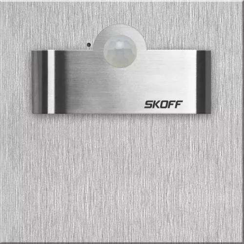Skoff TANGO SHORT PIR 120º MK-TAN-K-B-1-ML-ML-01 Beépíthető lépcsőházi lámpa 1x1,0W/LED 12000K/BLUE IP20