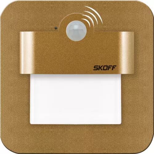 Skoff SALSA LED PIR 120° MM-SAL-M-N-1-ML-ML-01 Beépíthető lépcsőházi lámpa 4000K IP20