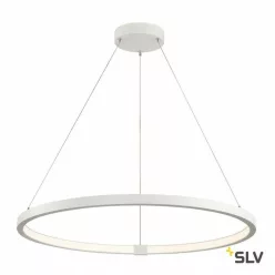 függesztett lámpa fehér színű vázzal és acél testtel beltéri használatra slv-1002912 - moretti.hu