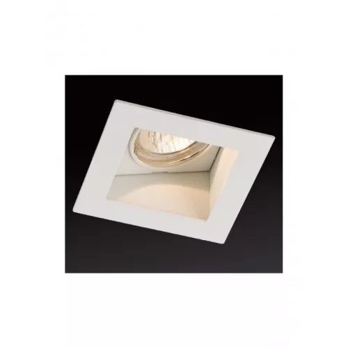 mennyezetbe építhető lámpa fehér színű vázzal és fém testtel beltéri használatra smarter-70206 - moretti.hu