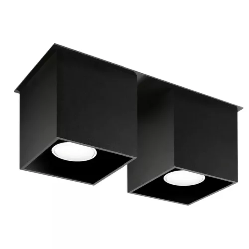 SOLLUX SL-0063 QUAD Négyzetes Mennyezeti Lámpa Fekete GU10 IP20