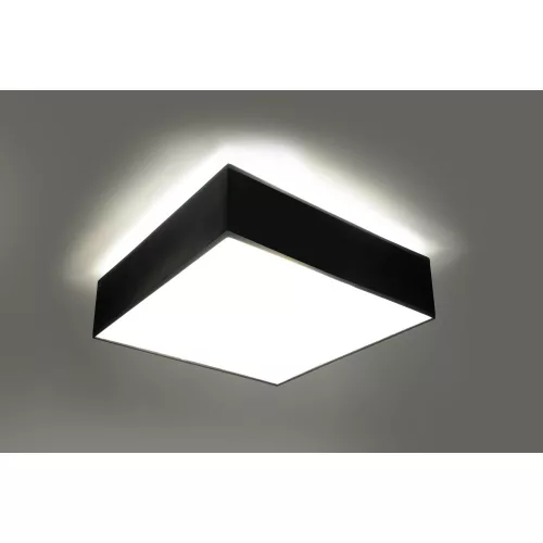 SOLLUX SL-0136 HORUS Négyzetes Mennyezeti Lámpa Fekete E27 IP20