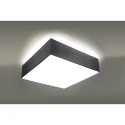   SOLLUX SL-0137 HORUS Négyzetes Mennyezeti Lámpa Szürke E27 IP20