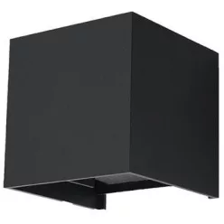   SOLLUX SL-0545 LUCA Modern Kültéri Fali Lámpa Fekete LED IP44