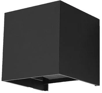 SOLLUX SL-0545 LUCA Modern Kültéri Fali Lámpa Fekete LED IP44
