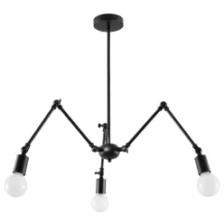 SOLLUX SL-0611 STARK Vintage Csillár Fekete E27 IP20