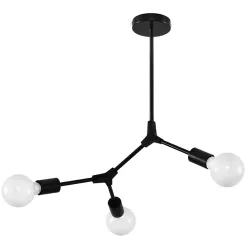 SOLLUX SL-0708 PLATO Glamour Csillár Fekete E27 IP20