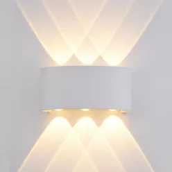   Italux ORTELO OWL-451-3-WH Kültéri Fali Lámpa 6x6W/LED 3000K 550LM IP54