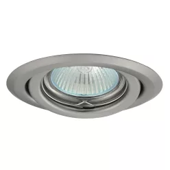 mennyezetbe építhető lámpa króm színű vázzal és fém testtel beltéri használatra kanlux-331 - moretti.hu