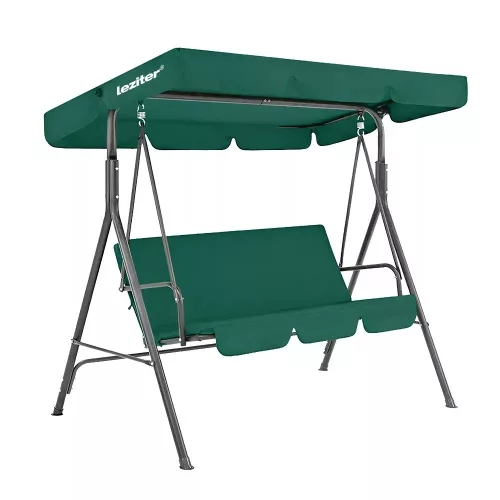 Helytakarékos kerti hintaágy teraszra és kertbe – Leziter Serenita LHA-170-GRE Zöld