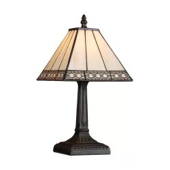   PREZENT TIFFANY 92 Bronz Színű Asztali Lámpa 1xE14 40W IP20