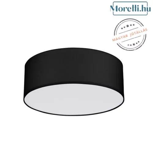 mennyezeti lámpa fekete színű vázzal és textil testtel beltéri használatra tklighting-4326 - moretti.hu