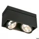 SLV KARDAMOD 117110 Felületi spotlámpa 2x75W/GU10/ES111 IP20