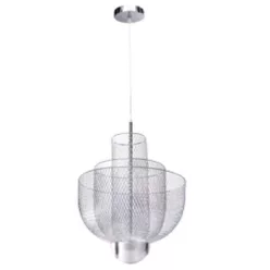 függesztett lámpa króm színű vázzal és fém testtel beltéri használatra stepintodesign-md-7026-450-chrome - moretti.hu