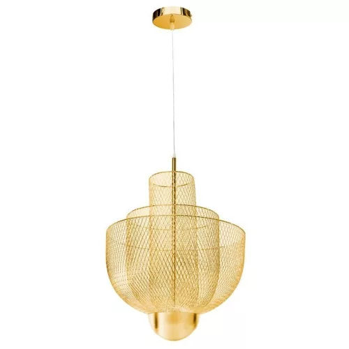 függesztett lámpa arany színű vázzal és fém testtel beltéri használatra stepintodesign-md-7026-600-gold - moretti.hu