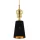 függesztett lámpa arany színű vázzal és fém testtel beltéri használatra stepintodesign-mp-8846-18-black - moretti.hu