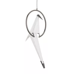 függesztett lámpa fehér színű vázzal és fém testtel beltéri használatra stepintodesign-p9501-black - moretti.hu