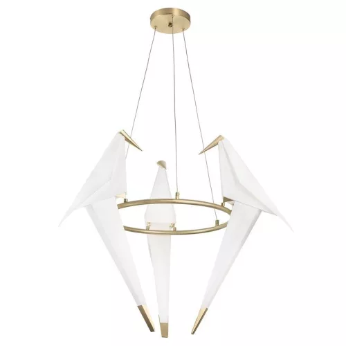függesztett lámpa fehér színű vázzal és fém testtel beltéri használatra stepintodesign-p9503-gold - moretti.hu