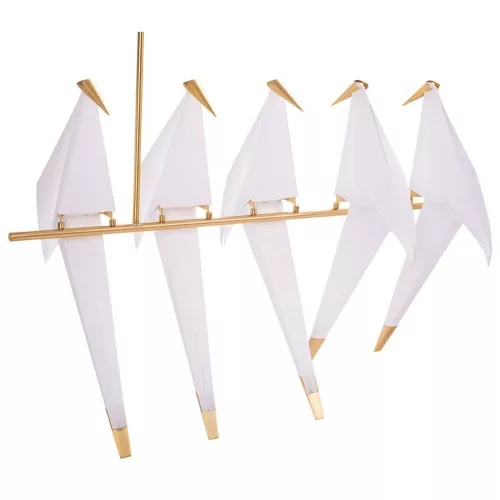 függesztett lámpa fehér színű vázzal és fém testtel beltéri használatra stepintodesign-p9505-gold - moretti.hu