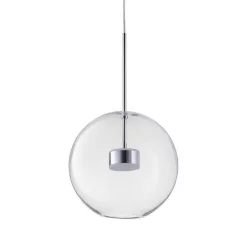 függesztett lámpa króm színű vázzal és fém testtel beltéri használatra stepintodesign-st-0801-1-chrome - moretti.hu