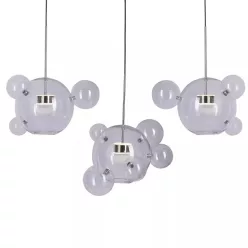 függesztett lámpa króm színű vázzal és fém testtel beltéri használatra stepintodesign-st-0801-14-chrome - moretti.hu