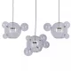függesztett lámpa króm színű vázzal és fém testtel beltéri használatra stepintodesign-st-0801-14-chrome - moretti.hu