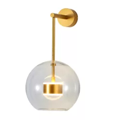 fali lámpa arany színű vázzal és fém testtel beltéri használatra stepintodesign-st-0801wl-gold - moretti.hu