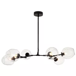 függesztett lámpa fekete színű vázzal és fém testtel beltéri használatra stepintodesign-st-1232-6-transparent - moretti.hu
