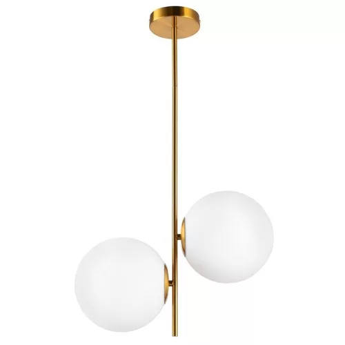 függesztett lámpa bronz színű vázzal és fém testtel beltéri használatra stepintodesign-st-5025-2-brass - moretti.hu
