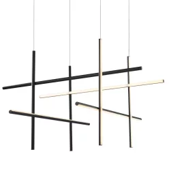 függesztett lámpa fekete színű vázzal és fém testtel beltéri használatra stepintodesign-st-9194p-8-black - moretti.hu