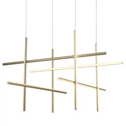 függesztett lámpa arany színű vázzal és fém testtel beltéri használatra stepintodesign-st-9194p-8-gold - moretti.hu