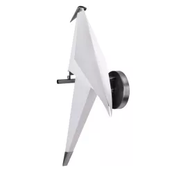 fali lámpa fehér színű vázzal és fém testtel beltéri használatra stepintodesign-w9501-black - moretti.hu