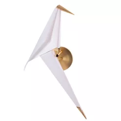 fali lámpa fehér színű vázzal és fém testtel beltéri használatra stepintodesign-w9501-gold - moretti.hu
