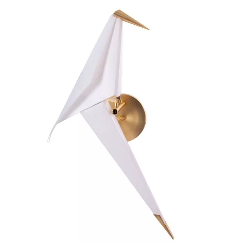 fali lámpa fehér színű vázzal és fém testtel beltéri használatra stepintodesign-w9501-gold - moretti.hu